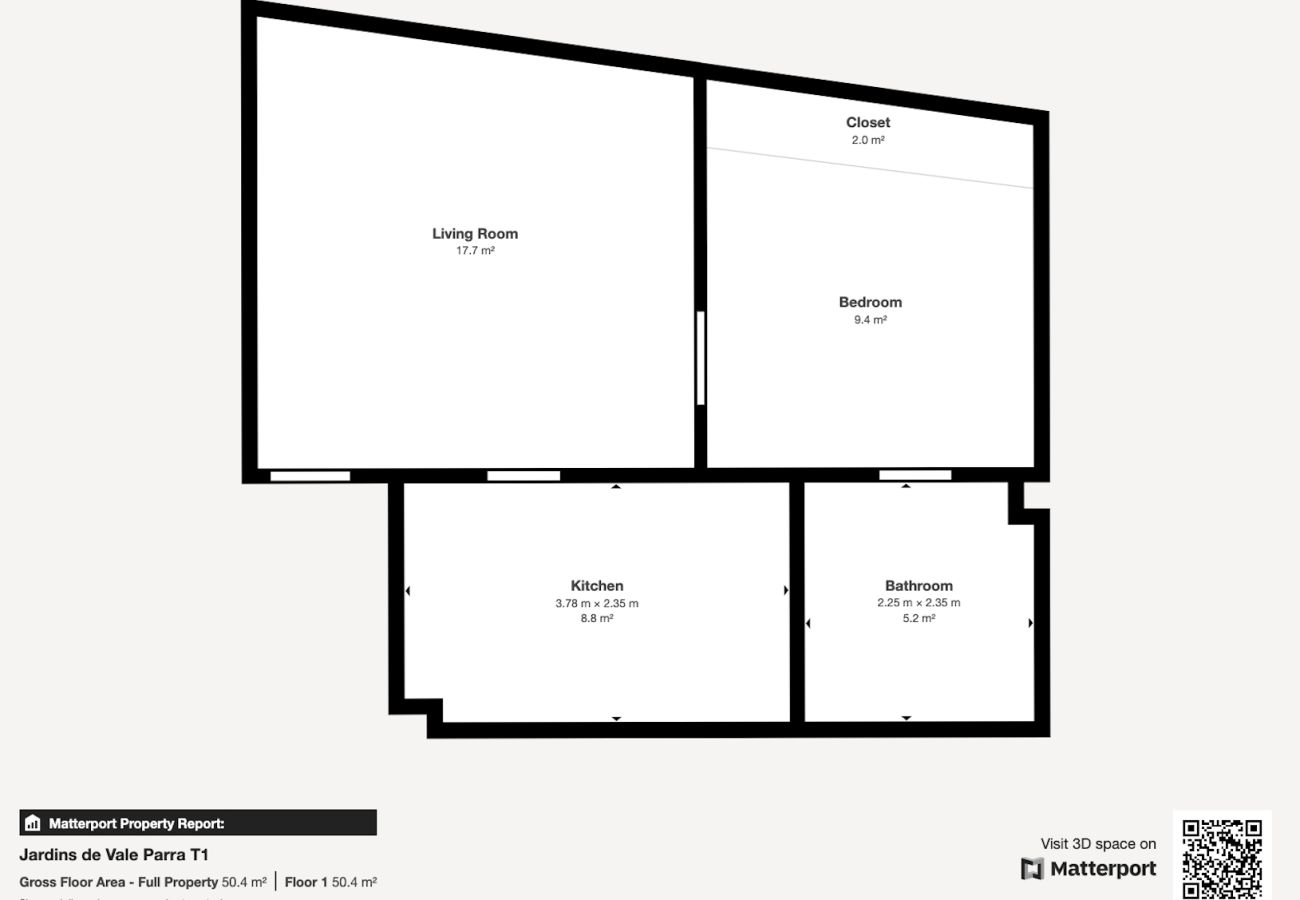 Apartamento em Vale Rebelho - Apartamento T1 Jardins Vale Parra